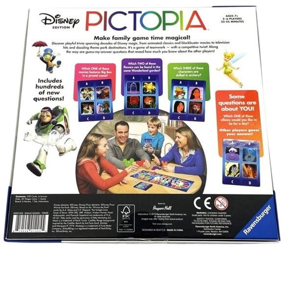 Ravensburger Pictopia World of Disney Edition Family Trivia Board Game NWT - Picture 2 of 3